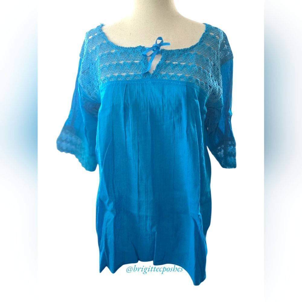 HANDMADE Traditional Laced Mexican Blouse